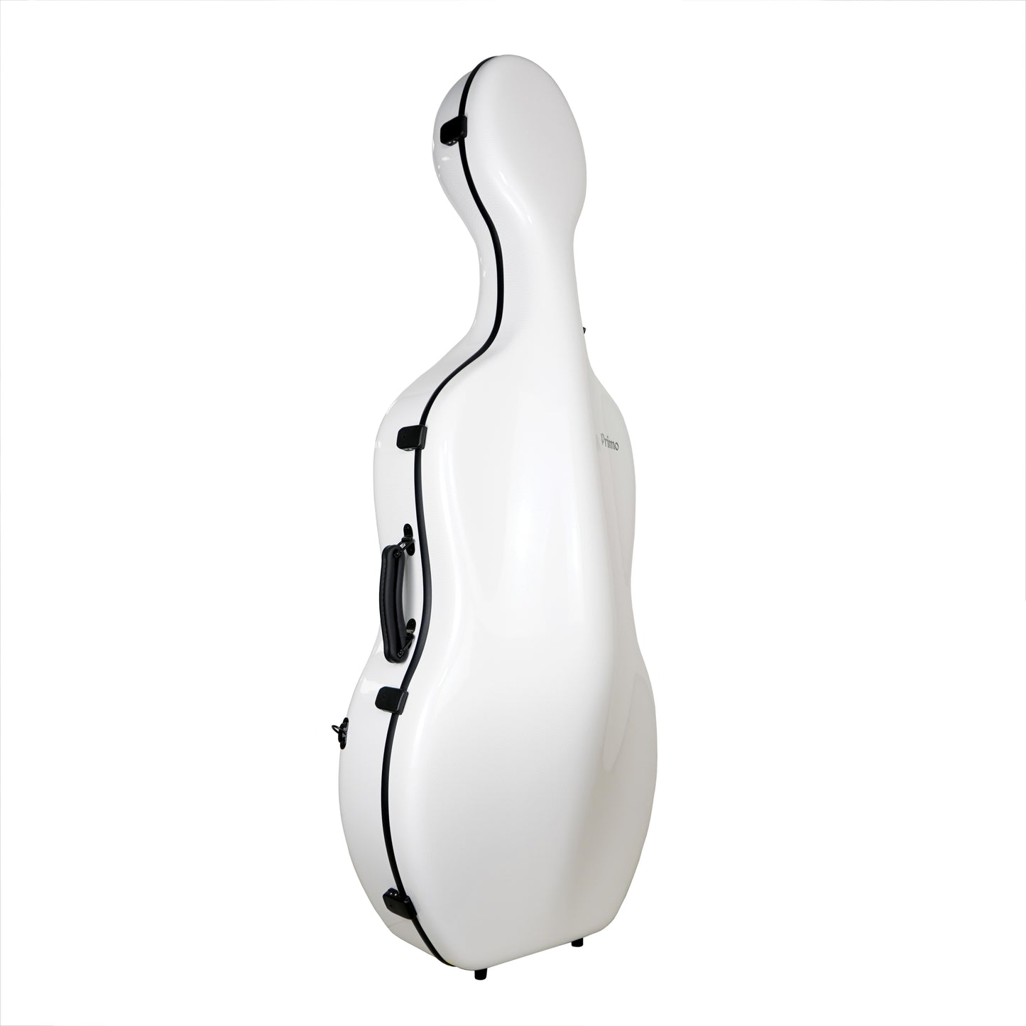 Primo CC-6380 Carbon Fibre Cello Case-White-Angle
