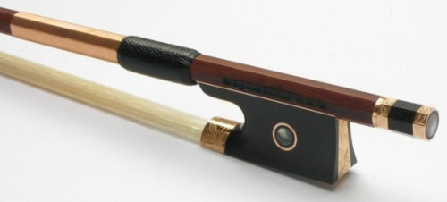 buy Dorfler Violin Bow, gold/ebony, engraved, octagonal