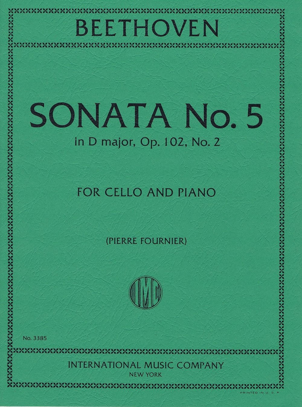 IMC Beethoven Sonata No.5 in D major No.3385