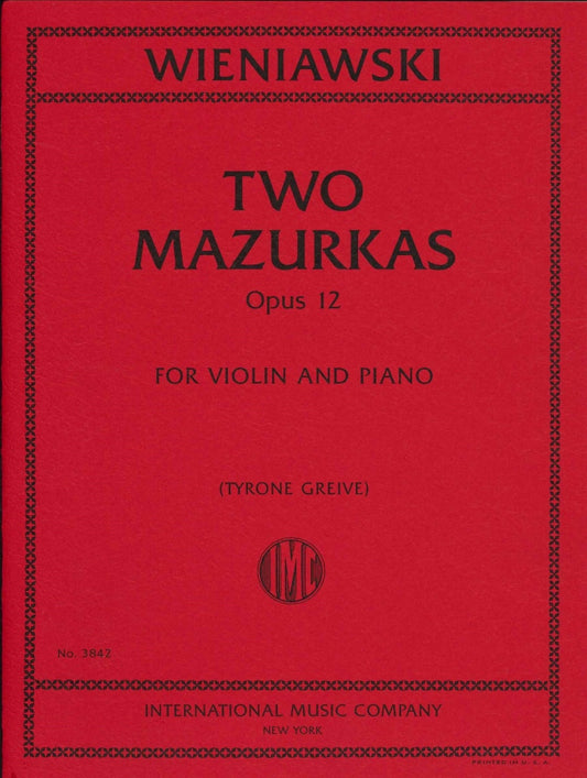 IMC Wieniawski Two Mazurkas Opus 12 for Violin and Piano No.3842