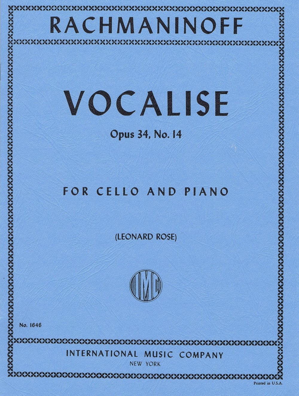 IMC Rachmaninoff Vocalise 1646