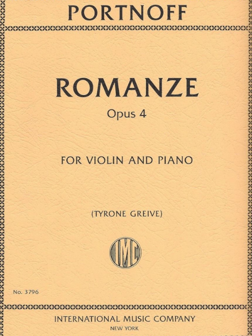 IMC Romanze Op.4 for Violin and Piano - Portnoff No. 3796