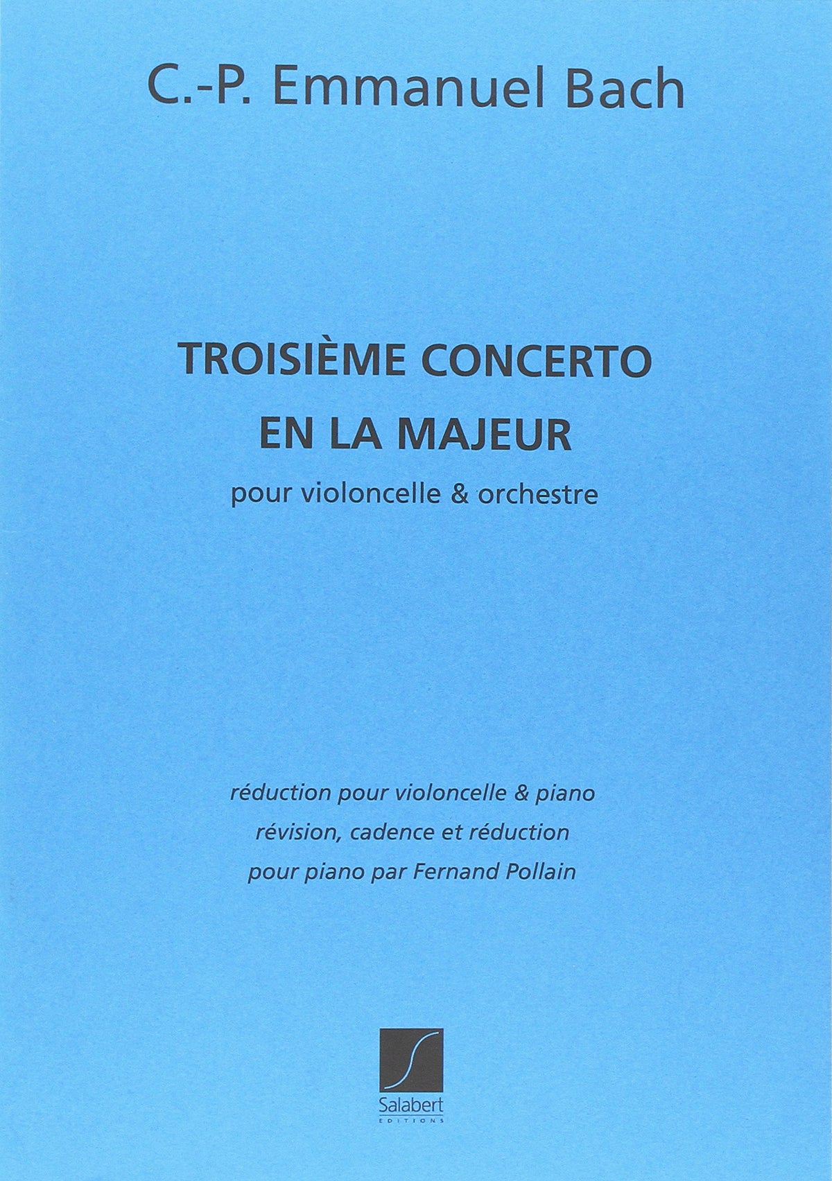 Hal Leonard C.-P. Emmanuel Bach Troisieme Concerto