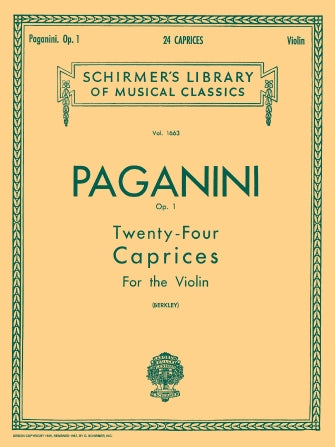 Hal Leonard Heifetz collection - Paganini 24 Caprices Op. 1