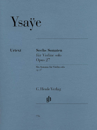 Hal Leonard Ysaye Six Sonatas for Violin solo Op. 27