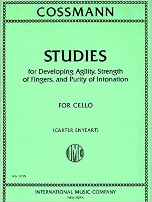 IMC Cossmann Studies for developing agility strength for Cello No. 3715