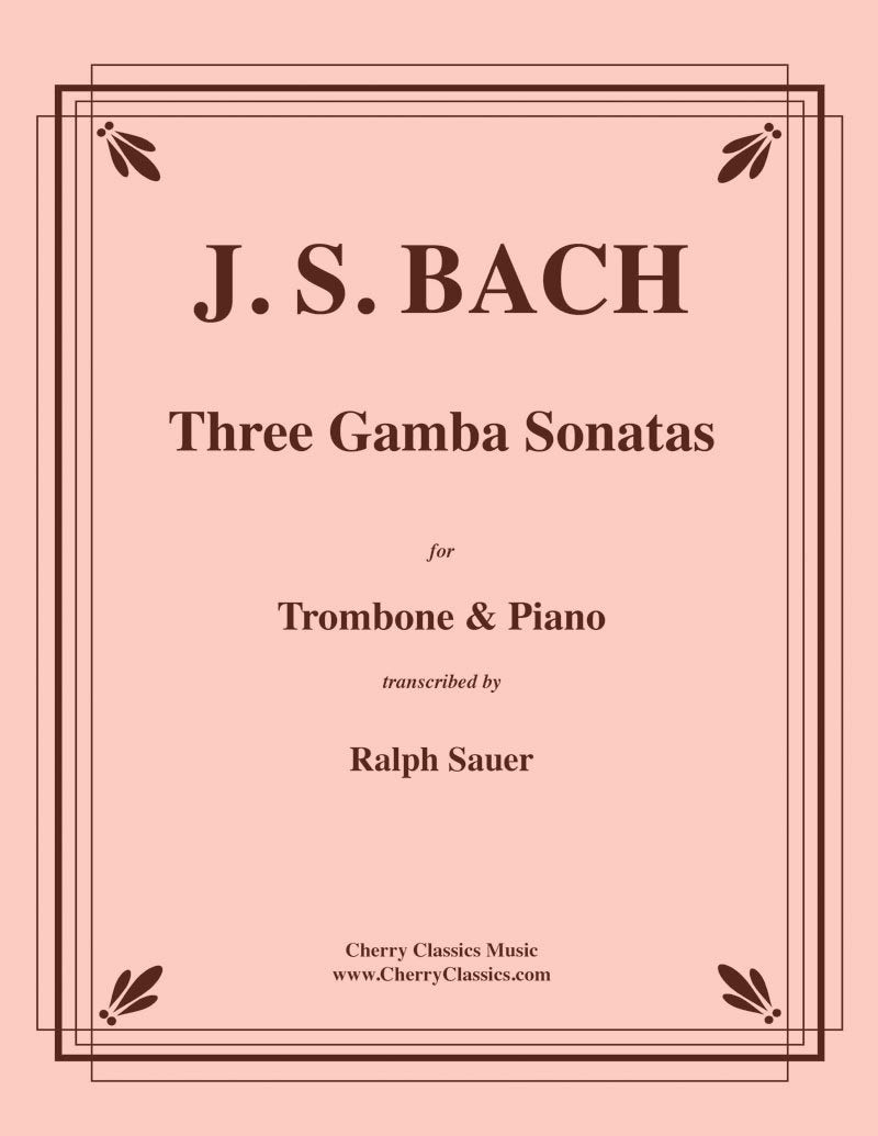 Hal Leonard J.S. Bach Three Gamba Sonatas