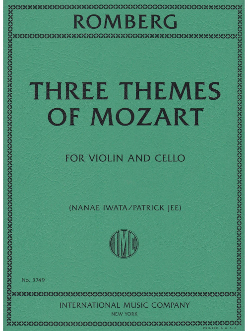 IMC Three Themes of Mozart for Violin and Cello - Romberg No. 3749