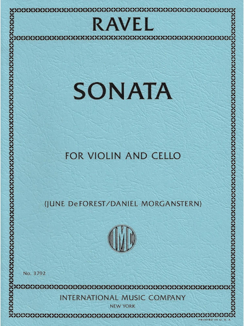 IMC　3792　No.　–　Ravel　Strings　Sonata　Violin　for　and　Cello　Infiniti