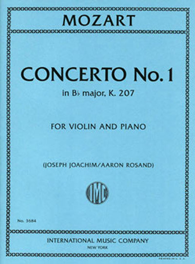 IMC Mozart Concerto No.1 in B Major K. 207 No. 3684
