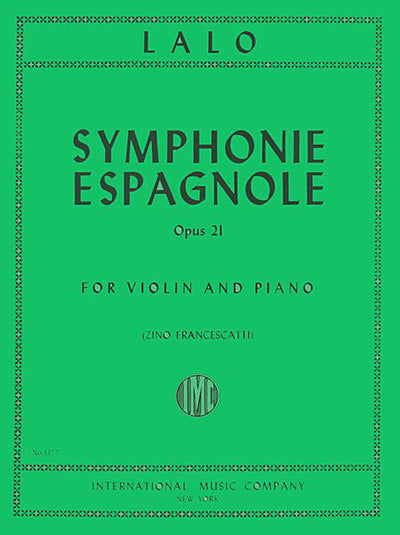 IMC Symphonie Espagnole Op. 21 for Violin and Piano - Lalo No. 1377