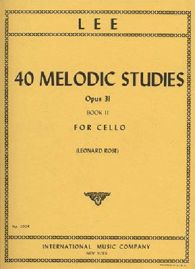 IMC Lee 40 Melodic Studies op 31 2004