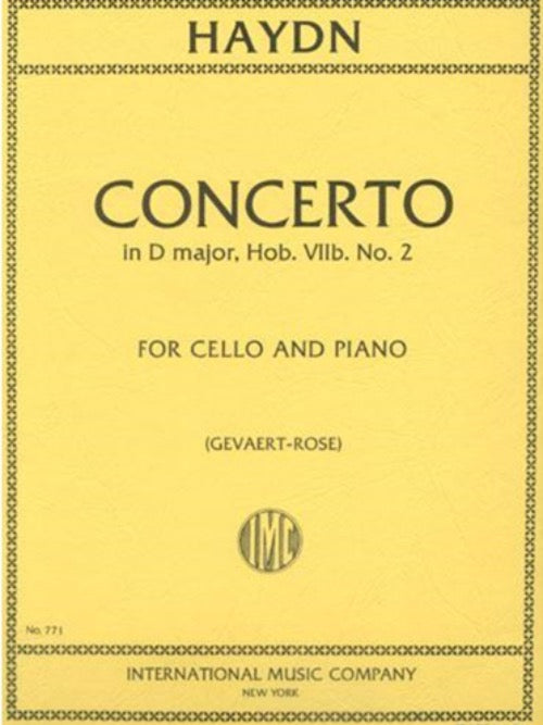 IMC Haydn Concerto in D major, Hob. Vllb. No. 2 for Cello and Piano