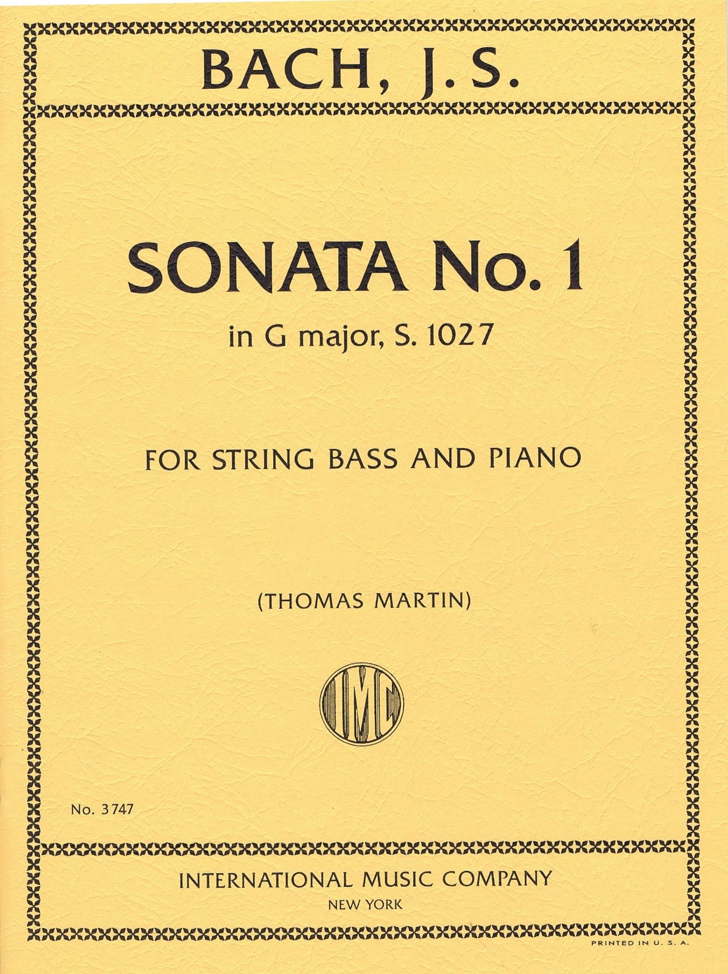 Double Bass Books - Sonata