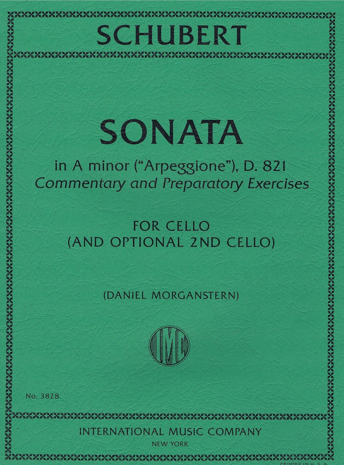 IMC Schubert Sonata in A Minor For Cello No. 3828