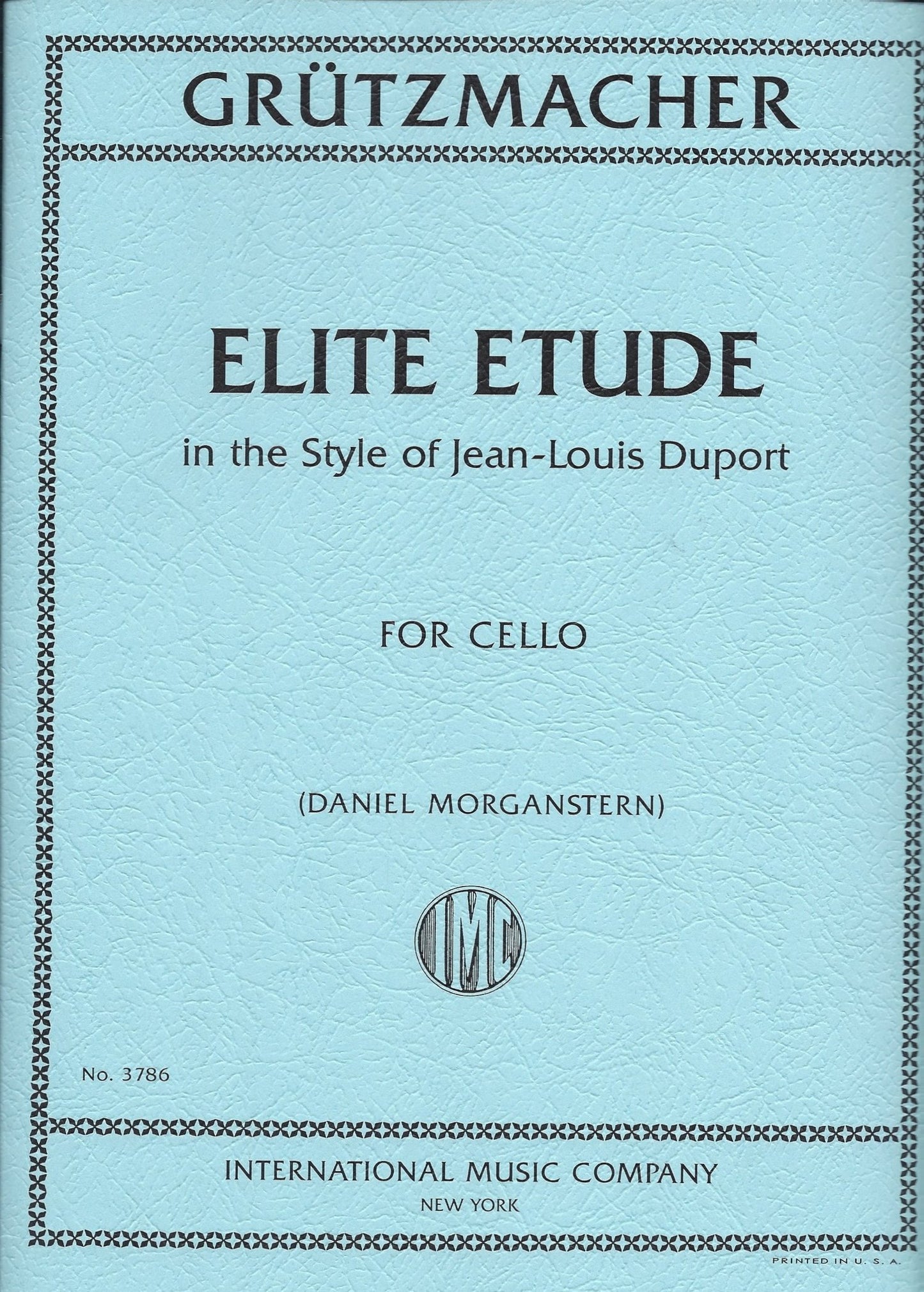 IMC Grutzmacher Elite Etude in the style of Jean-Louis Duport No. 3786