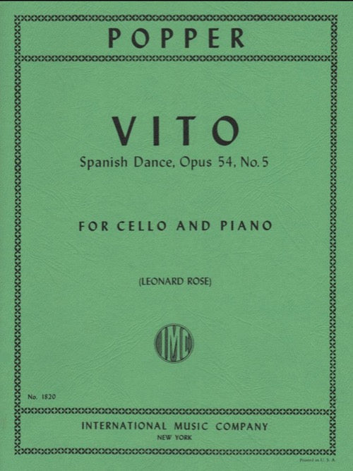 IMC Popper Vito Spanish Dance Opus 54 No.5 No. 1820