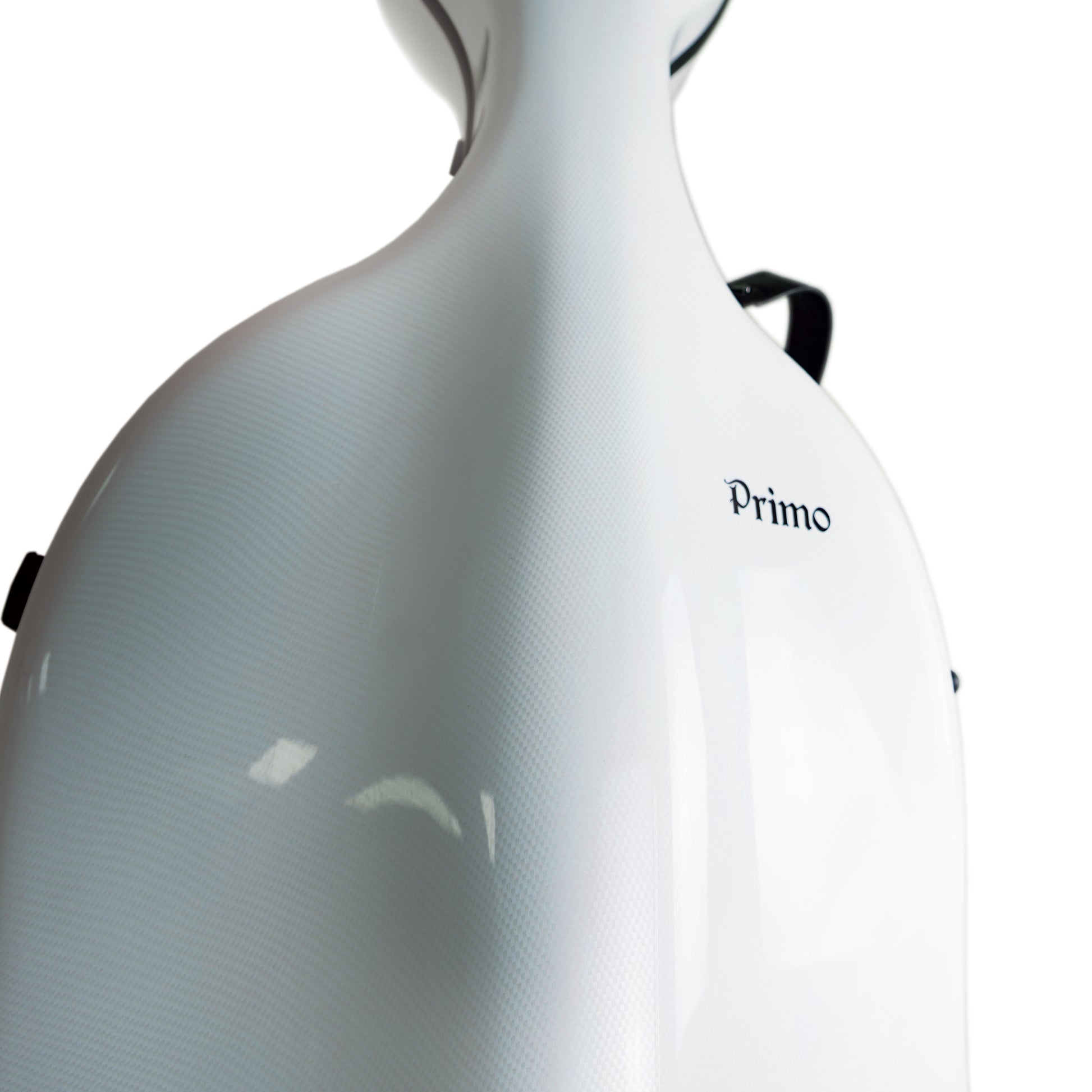 Primo CC-6385 Montagnana Carbon Fibre Cello Case-White-Style