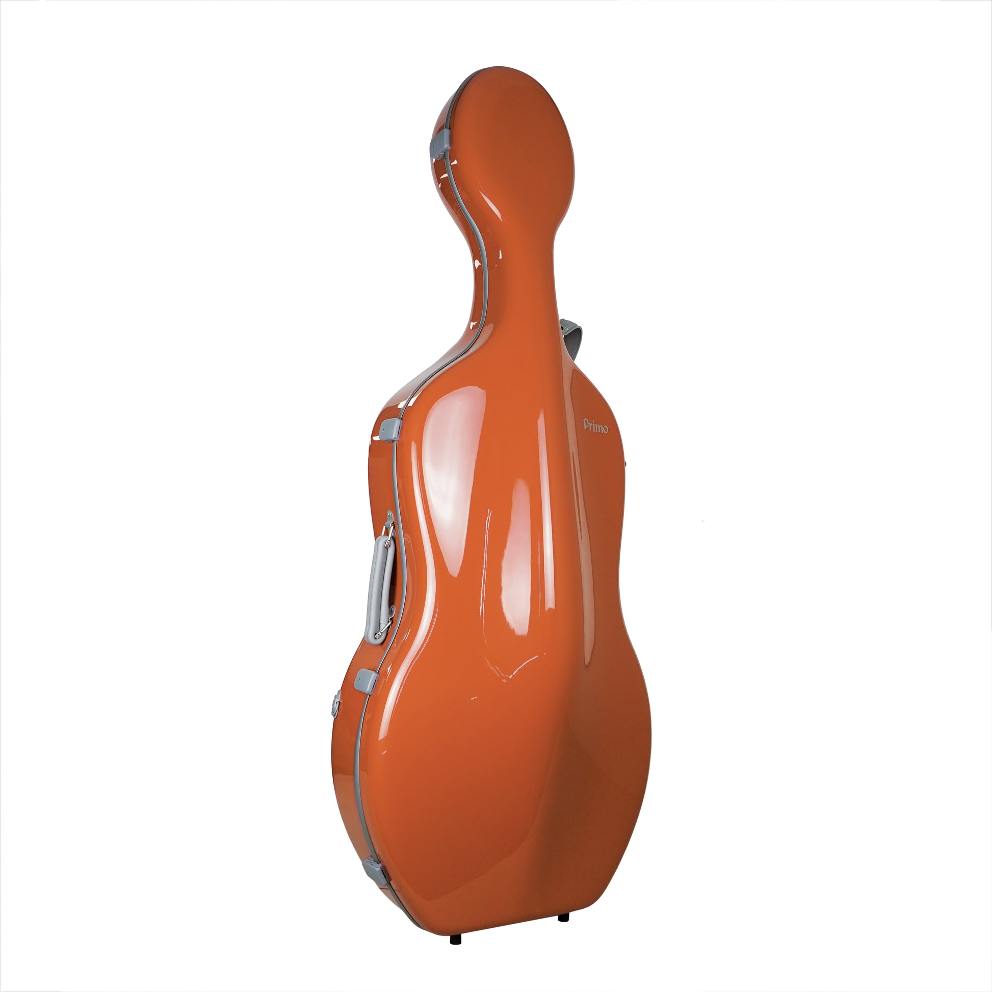 Primo CC-6395 Ultra Light Carbon Fibre Future Cello Case-Orange-Angle