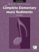 Rcm Rudiments RCM Answers Book - The complete elementary music rudiments