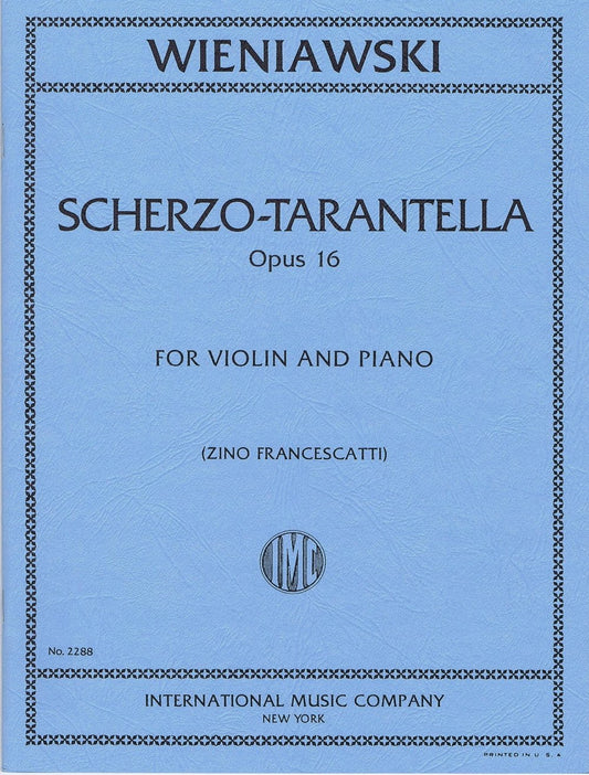 IMC Wieniawski Scherzo-Tarantella Opus 16 IMC 2288