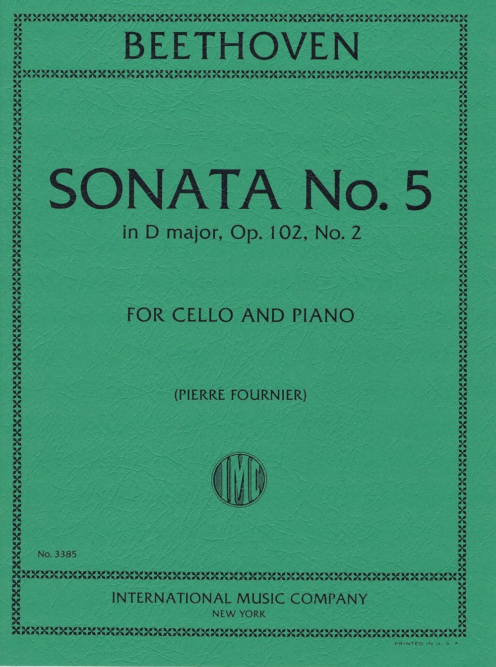 IMC Beethoven Sonata No.5 in D major No.3385