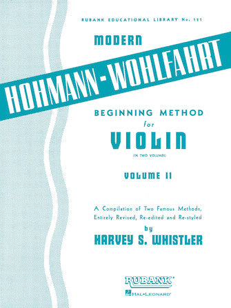 Hal Leonard Hohmann-Wohlfahrt Beginning Method for Violin Volume 2