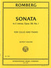 IMC Sonata in E minor Op. 38 No.1 for Cello and Piano - Romberg 3697
