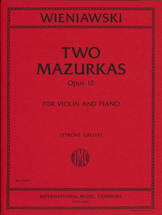 IMC Wieniawski Two Mazurkas Opus 12 for Violin and Piano No.3842