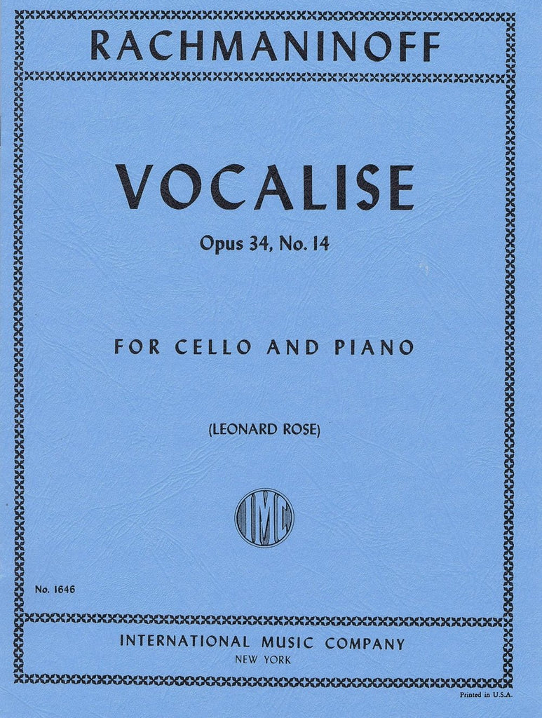 IMC Rachmaninoff Vocalise 1646
