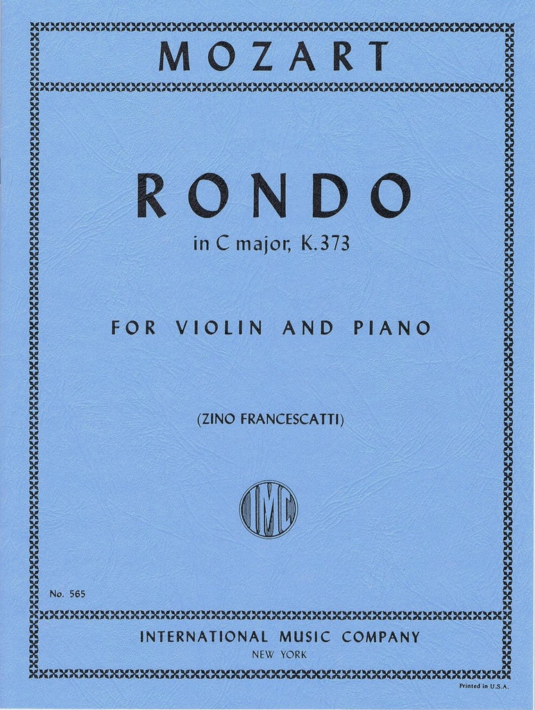 IMC Rondo in C major K.373 - Mozart No. 565