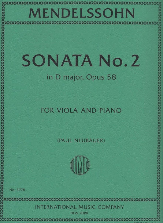 IMC Sonata No. 2 in D major Op. 58 No. 3778