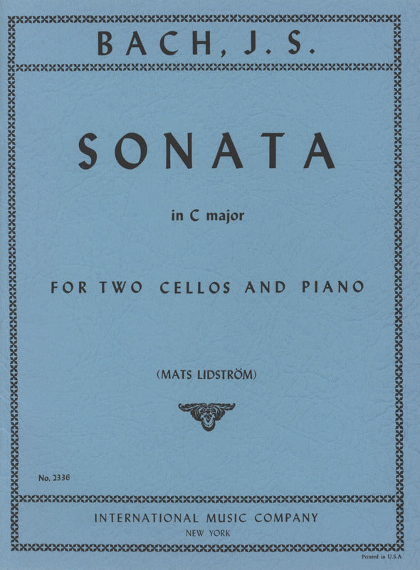 IMC Bach J.S. Sonata in C 2336