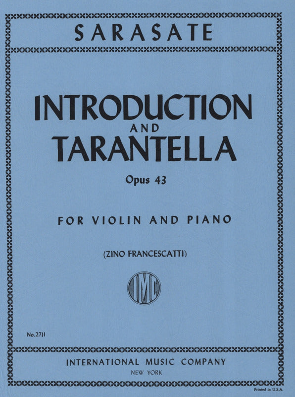 IMC Sarasate Introduction and Tarantella Op.43 for violin and piano 2711