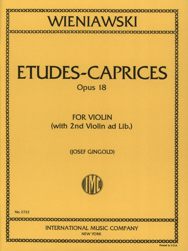 IMC Wieniawski Etudes-Caprices op18 2722