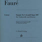 Hal Leonard Gabriel Faure Sonate opus 109 for violoncello and piano