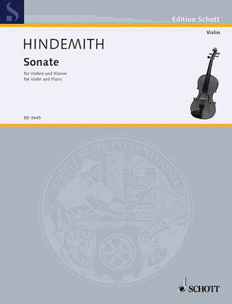 Hal Leonard Hindemith Sonate for Violin and Piano