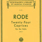Hal Leonard 24 Caprices Violin RODE