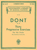 Hal Leonard Dont Op. 38 Thirty Progressive Exercises for the Violin