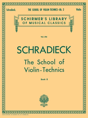 Hal Leonard Schradieck School Of Violin Technics