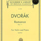Hal Leonard Dvorak Romance Op.11 for Violin and Piano
