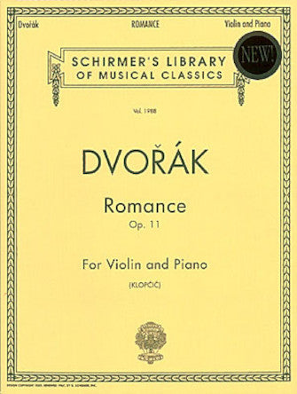 Hal Leonard Dvorak Romance Op.11 for Violin and Piano