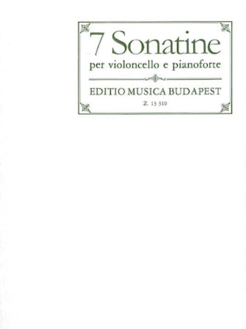 Hal Leonard 7 Sonatine per violoncello e pianoforte