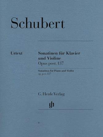 Hal Leonard Sonatinas for Piano and Violin Op. 137 - Schubert