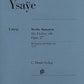Hal Leonard Ysaye Six Sonatas for Violin solo Op. 27