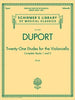 Hal Leonard Duport Twenty-one Etudes for the Violoncello books 1&2 Vol. 2095