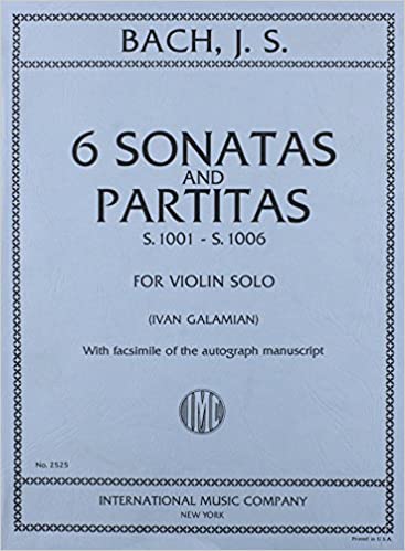 Hal Leonard J.S. Bach Six Sonatas and Partitas for Violin Solo