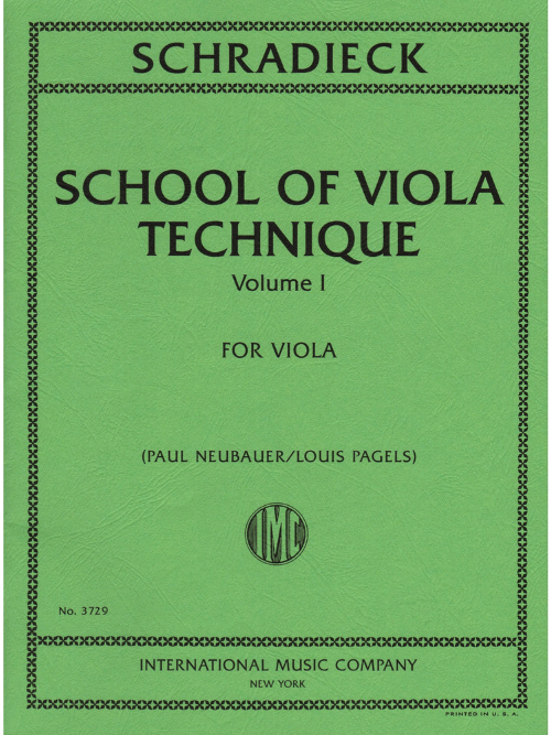IMC Schradieck School Of Viola Technique Volume 1 No. 3729