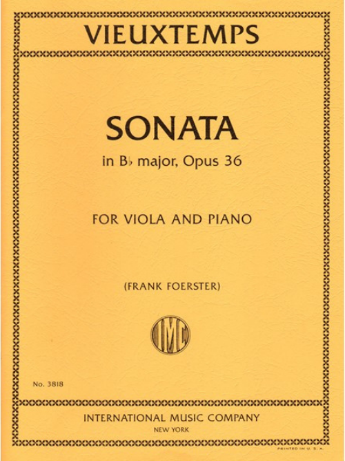 IMC Vieuxtemps Sonata in B-flat Major Op. 36 No. 3818