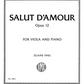 Elgar Salut D'AMOUR Op.12 for Viola and Piano #3851